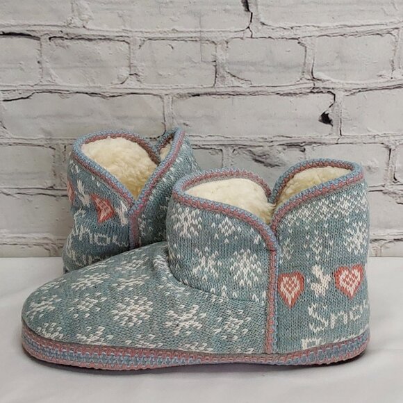 'MUK-LUKS' FUZZY SLIP-ON 'SNOW~BUNNY' SLIPPERS - Picture 8 of 16